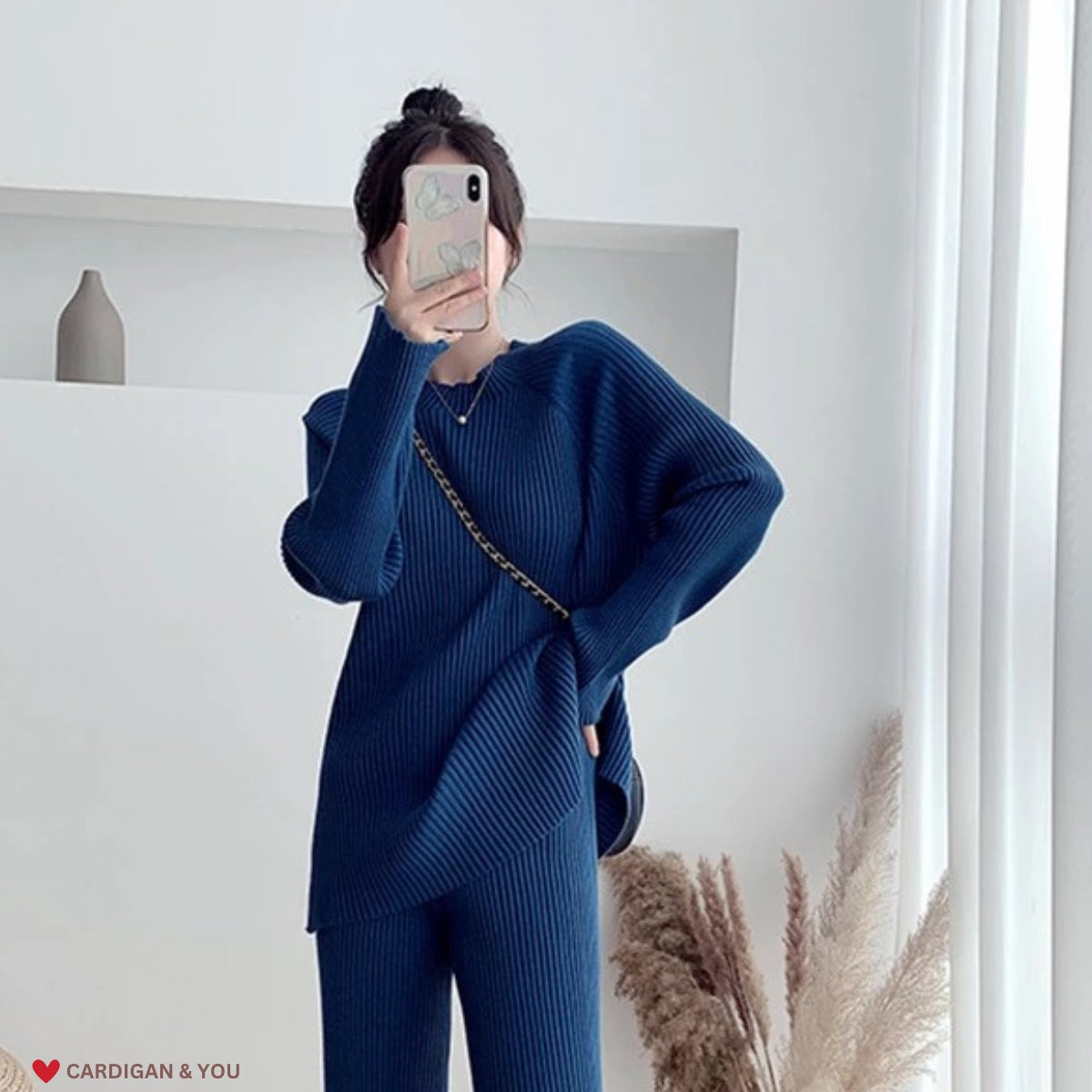 Trendy Women's Royal Blue Co-ord Set | Ultimate Warmth & Style | Perfect For Winter Wear-010