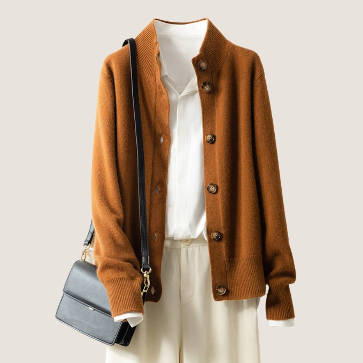 Women Brown Trendy Winter Wear Cardigan Best Selling