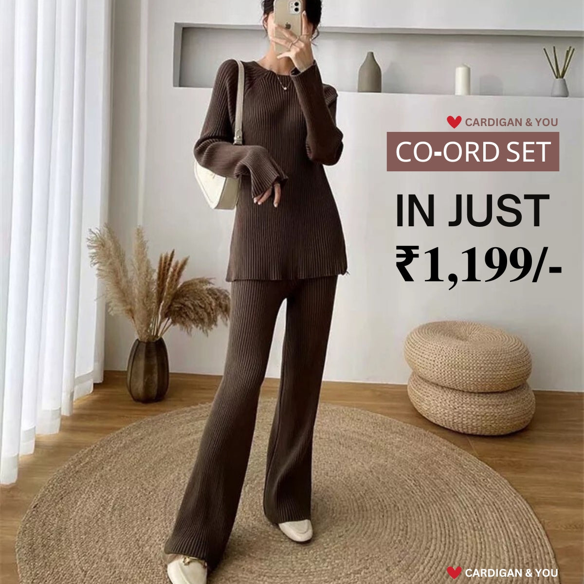 Trendy Women's Brown Co-ord Set | Ultimate Warmth & Style | Perfect For Winter Wear-011