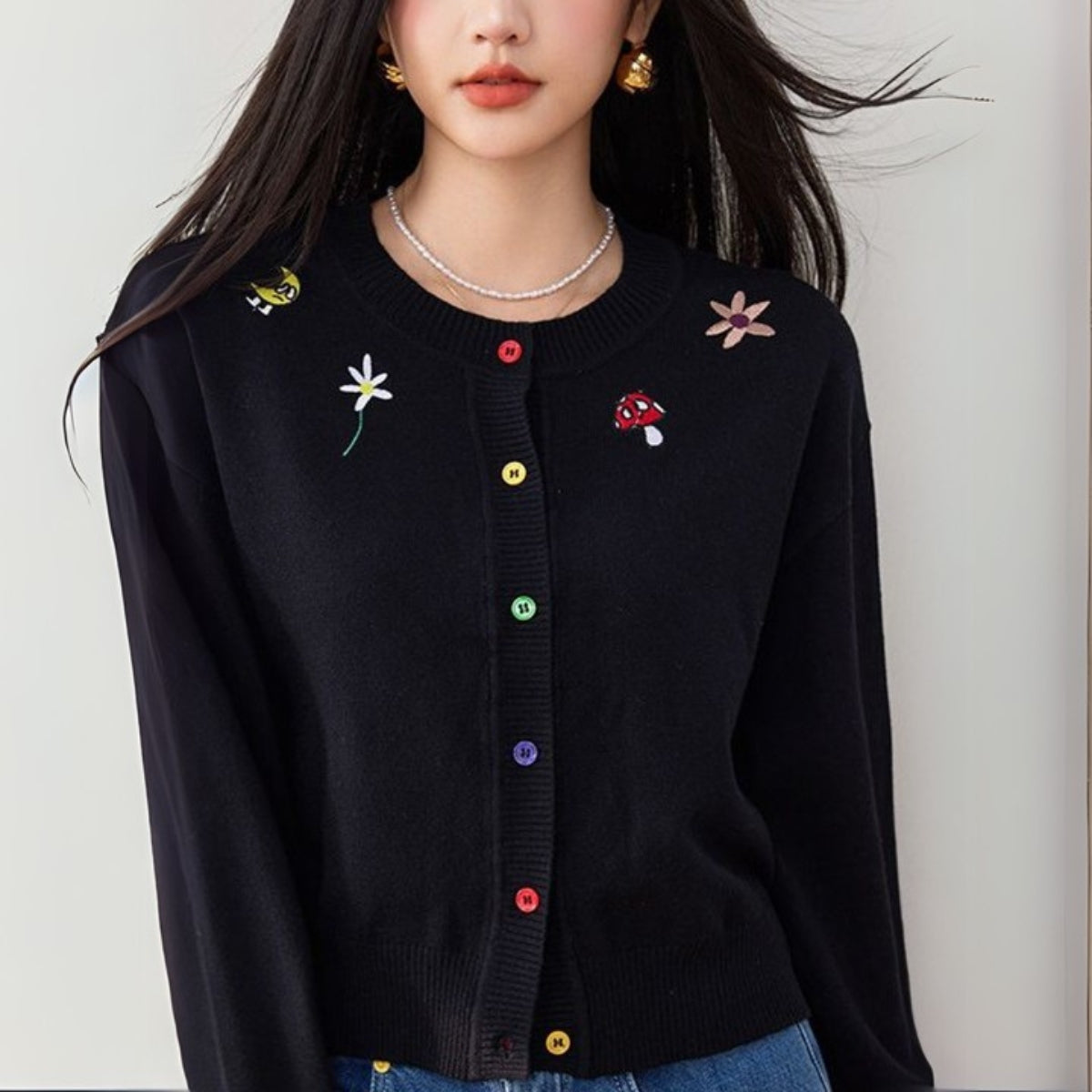 Women Black Winter Wear Cardigan Best Selling