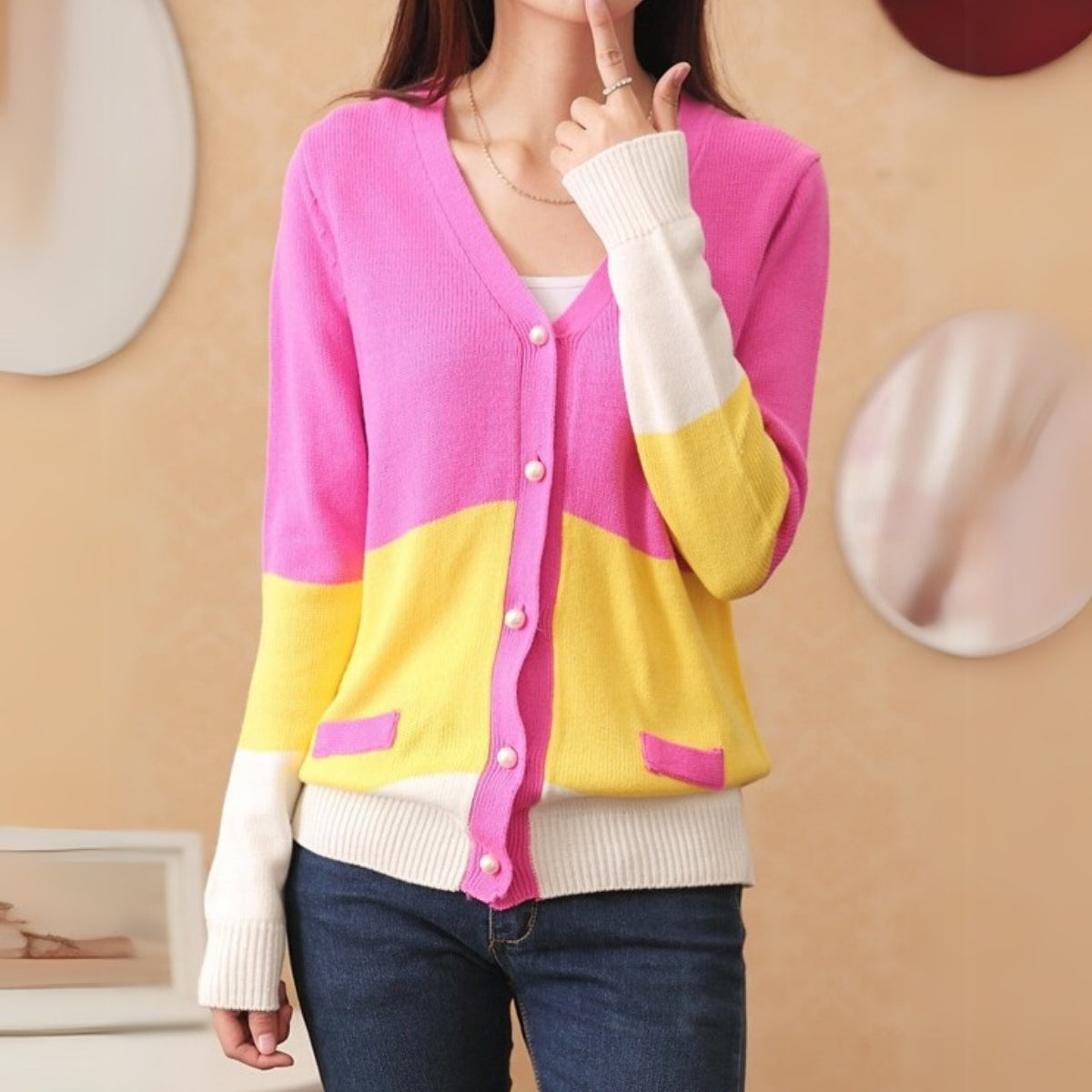 Women Knitted Cardigan -027