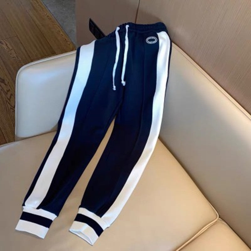 Winter Fashion Sportswear Casual Knitted Two Piece Set Women Turtleneck Zipper Striped Cardigans Coat + Pencil Pants Suit Co-ord Set ( N-1 )